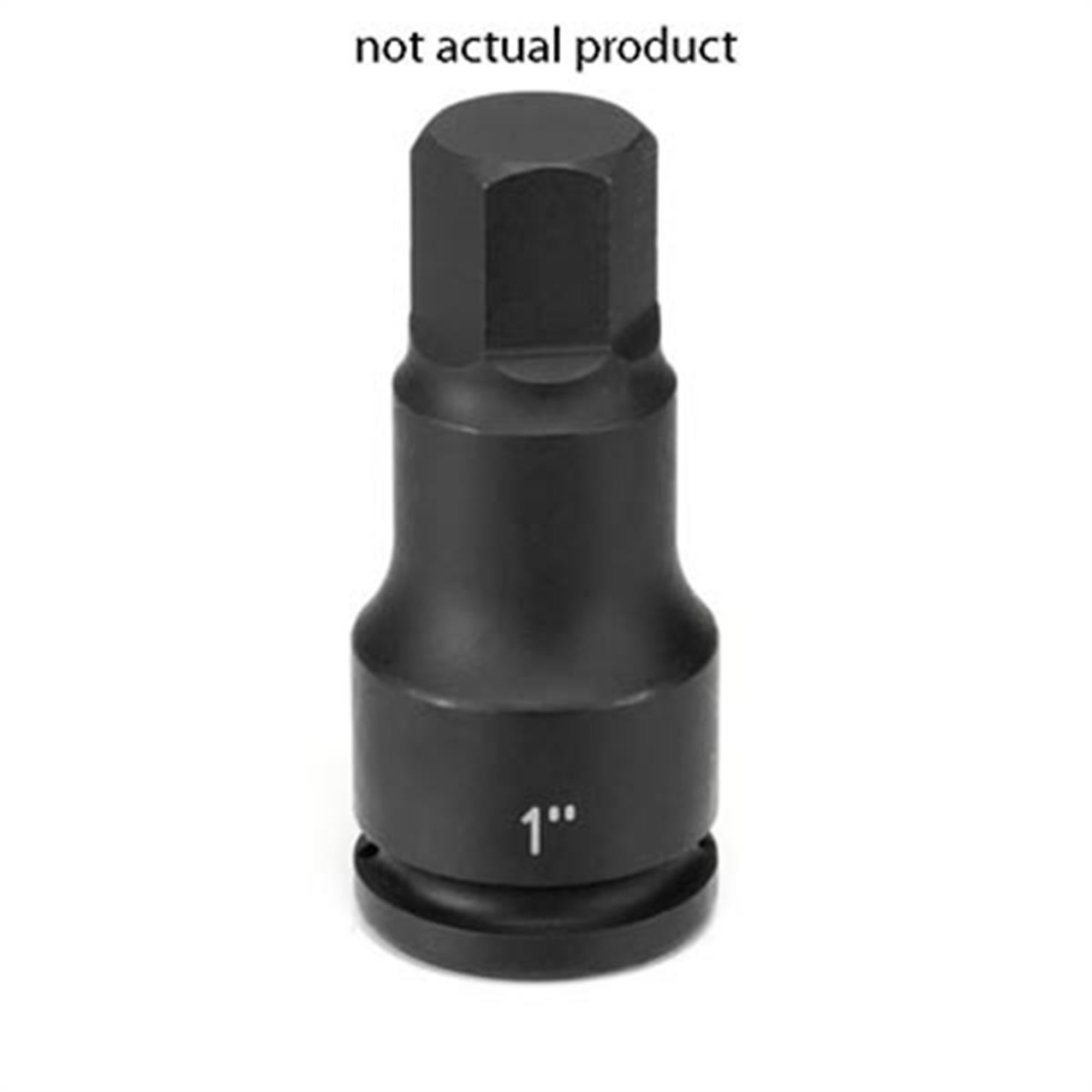 Grey Pneumatic Impact Socket — 17mm, 3/4in. Drive, 6-Point, Black, Model# GRE3917M
